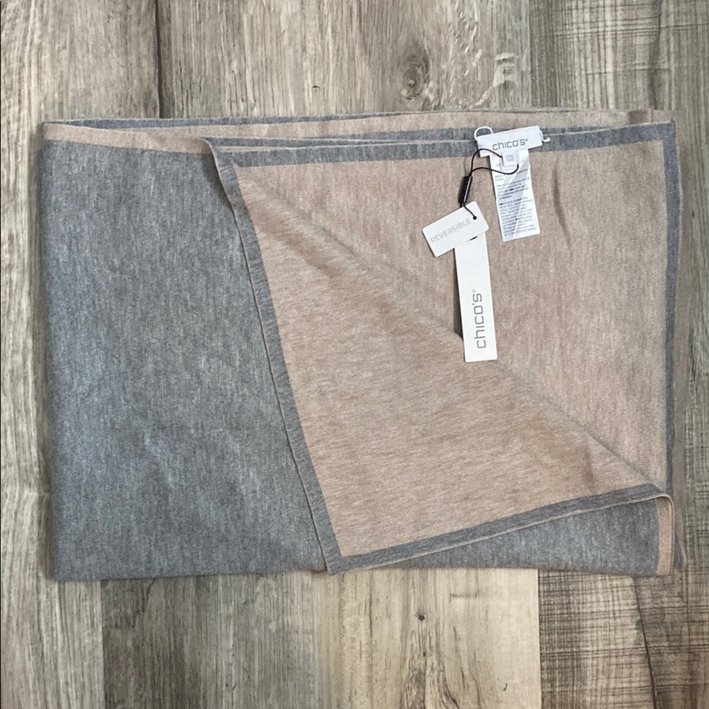 Chico's Gray and Tan scarf